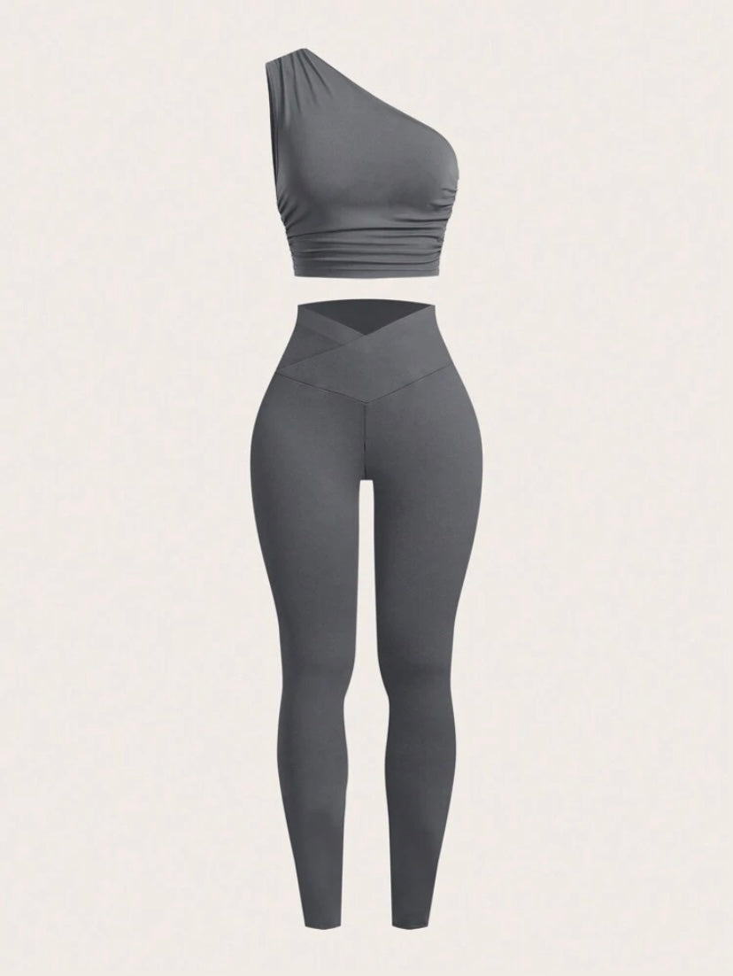 Women's 4 Piece Outfits Exercise Scoop Active Set