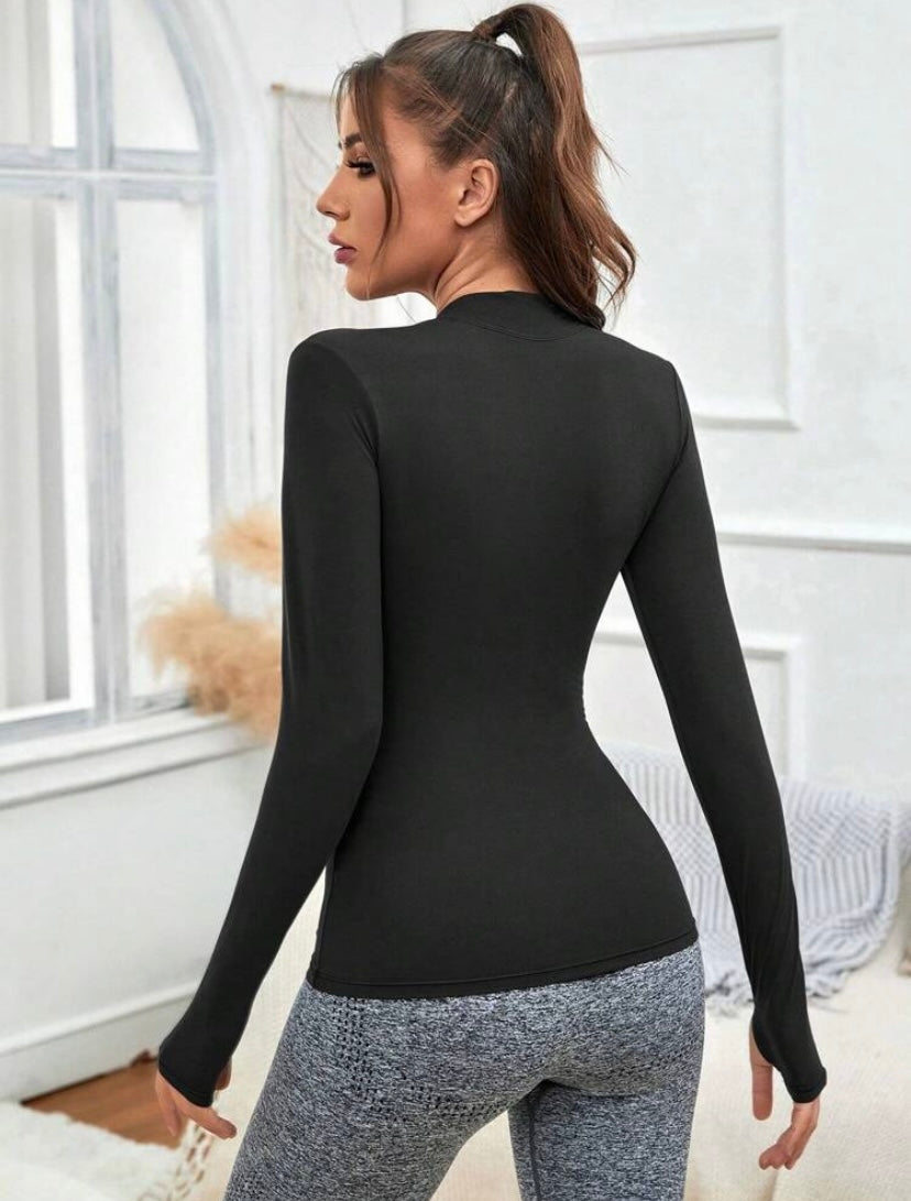 Sport Studio Women's Solid Color Long Sleeve Sweatshirt Fall Sweatshirt